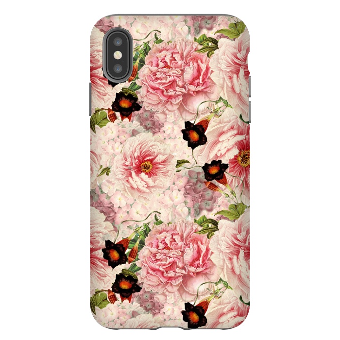 iPhone Xs Max StrongFit Victorian Vintage Roses by  Utart