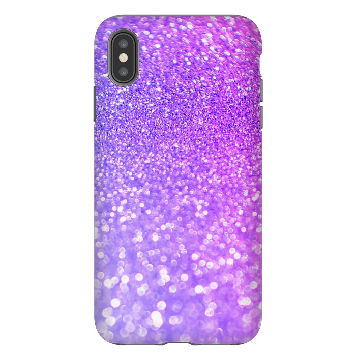 iPhone Xs Max StrongFit Purple Pink Glitter Dream by  Utart