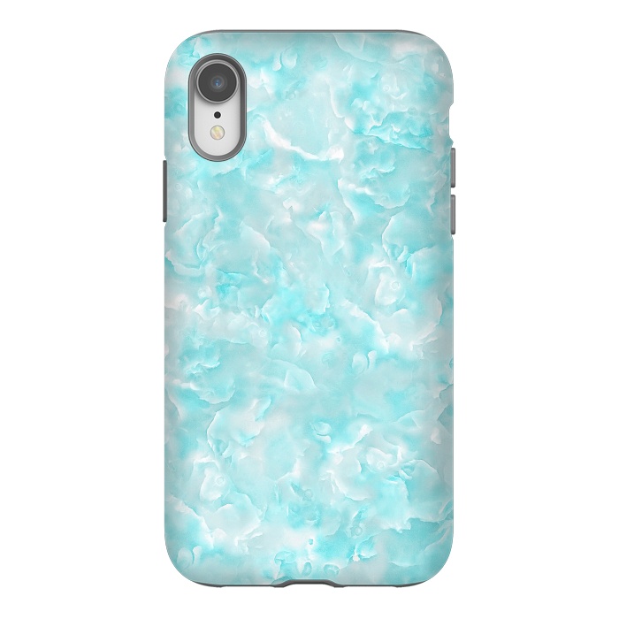 iPhone Xr StrongFit Trendy Blue Mother of Pearl Texture by  Utart