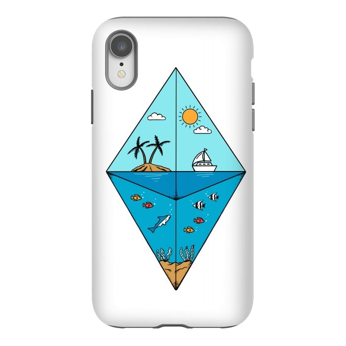 iPhone Xr StrongFit Diamond Landscape by Coffee Man