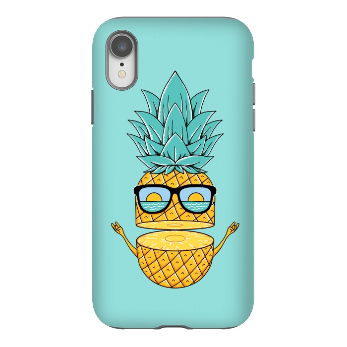 iPhone Xr StrongFit Pineapple Sunglasses by Coffee Man