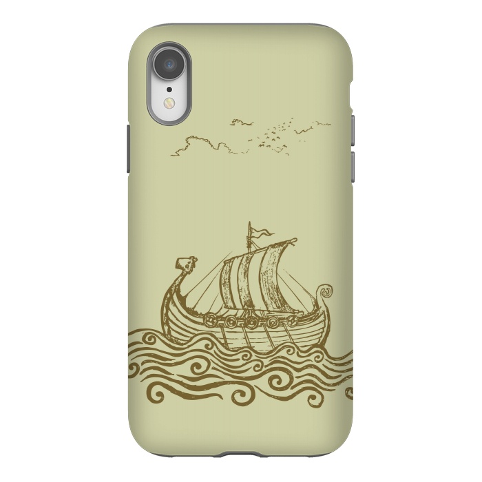 iPhone Xr StrongFit VIKING SHIP by Mangulica
