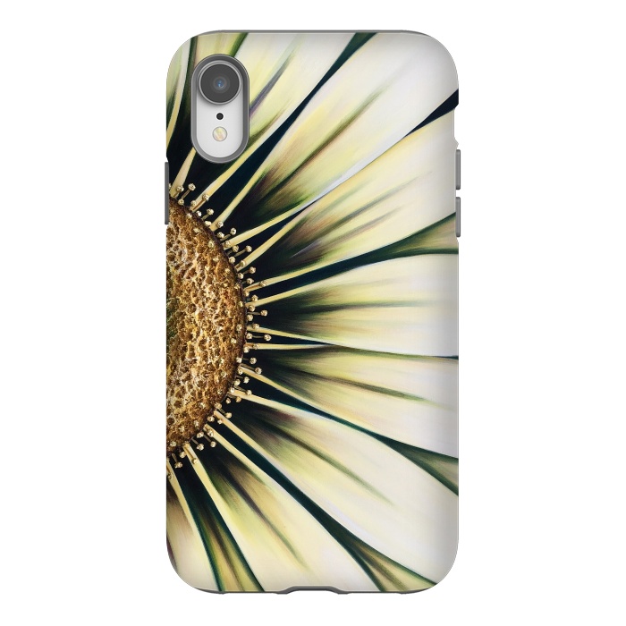 iPhone Xr StrongFit White Gazania by Denise Cassidy Wood