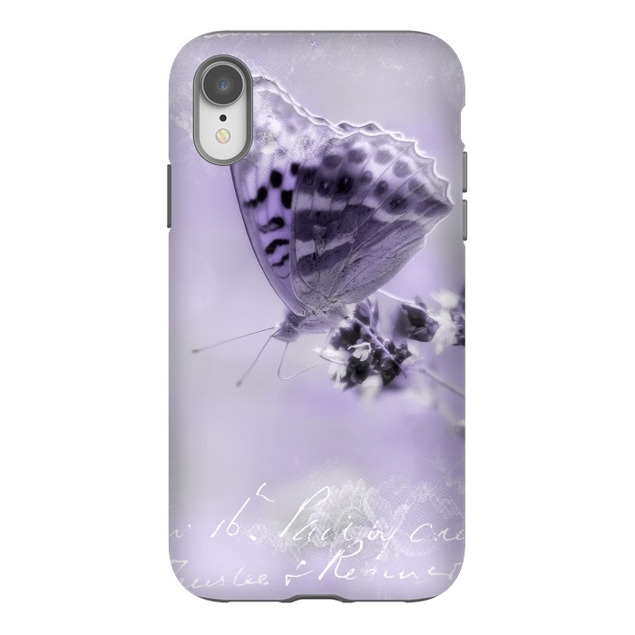 iPhone Xr StrongFit Purple Butterfly by Andrea Haase