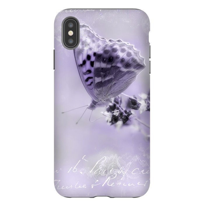 iPhone Xs Max StrongFit Purple Butterfly by Andrea Haase