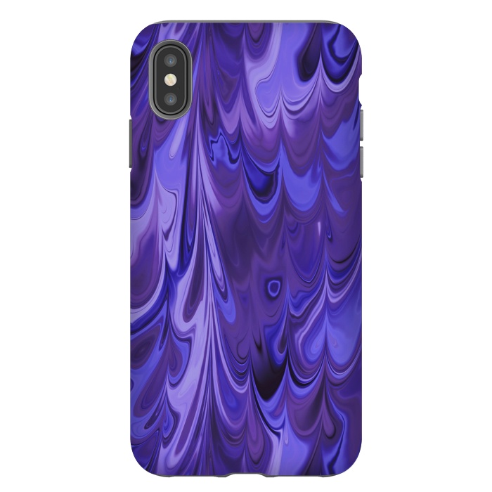 iPhone Xs Max StrongFit Purple Faux Marble 2 by Andrea Haase