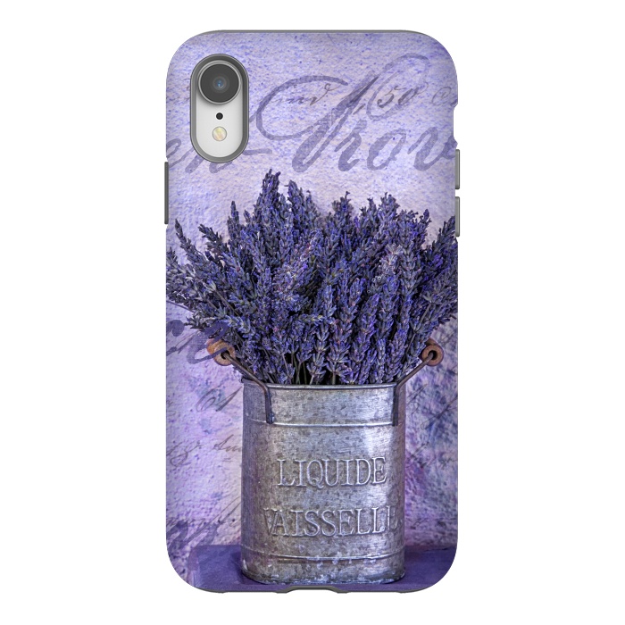 iPhone Xr StrongFit Lavender Bouquet In Tin Can by Andrea Haase