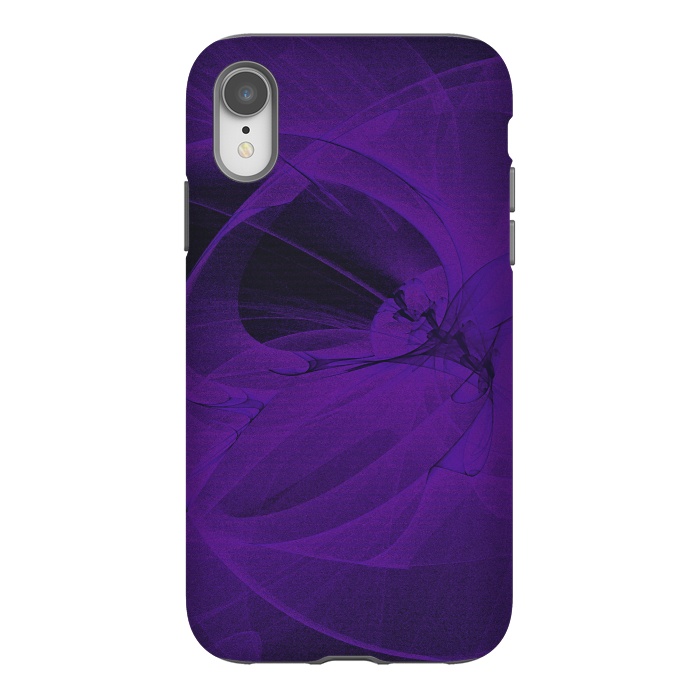 iPhone Xr StrongFit Purple Fractals by Andrea Haase
