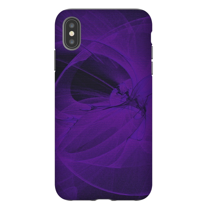 iPhone Xs Max StrongFit Purple Fractals by Andrea Haase