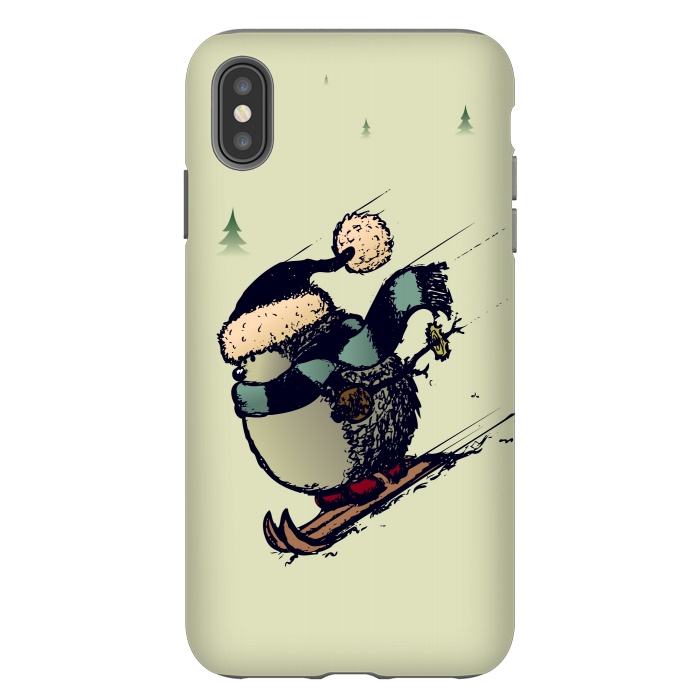 iPhone Xs Max StrongFit Skier  by Mangulica