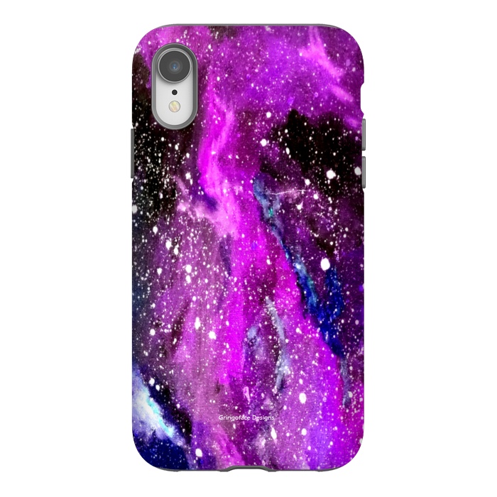 iPhone Xr StrongFit Ultraviolet Galaxy by Gringoface Designs