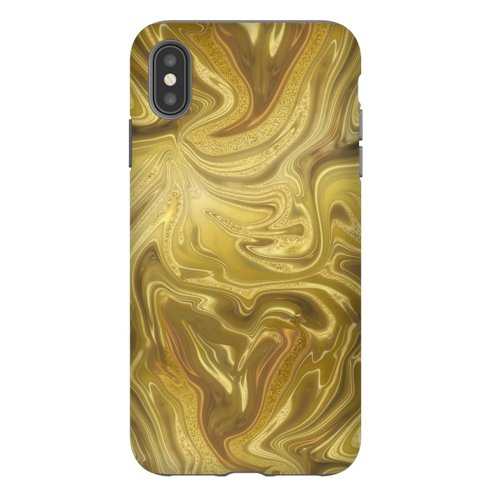 iPhone Xs Max StrongFit Liquid Gold by Andrea Haase