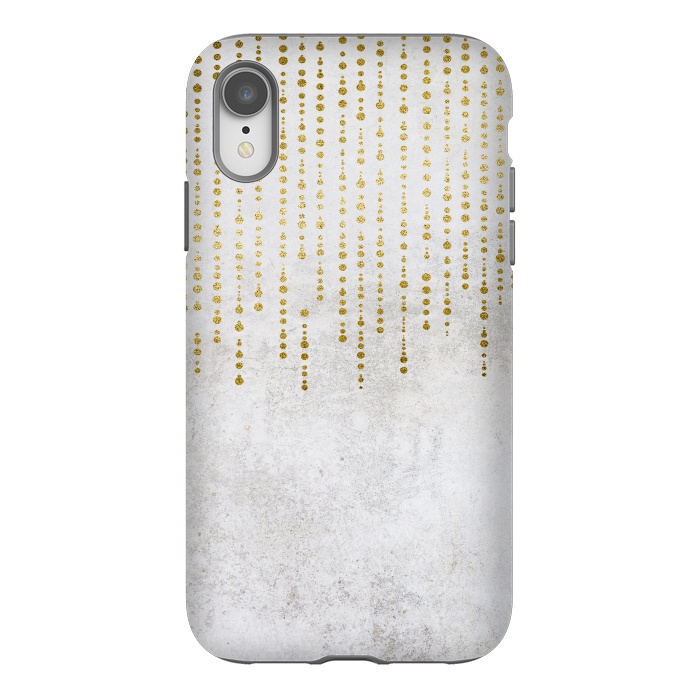 iPhone Xr StrongFit Golden Rhinestone Embellishment by Andrea Haase