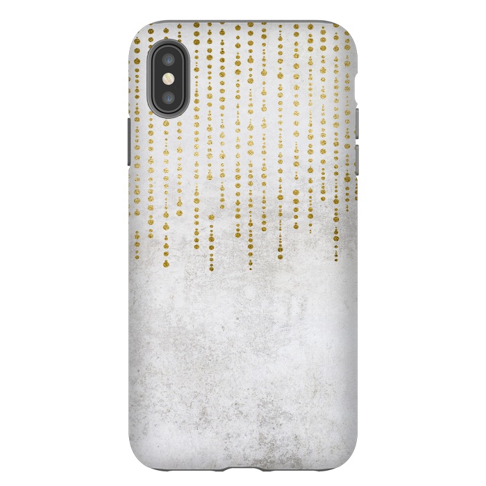 iPhone Xs Max StrongFit Golden Rhinestone Embellishment by Andrea Haase