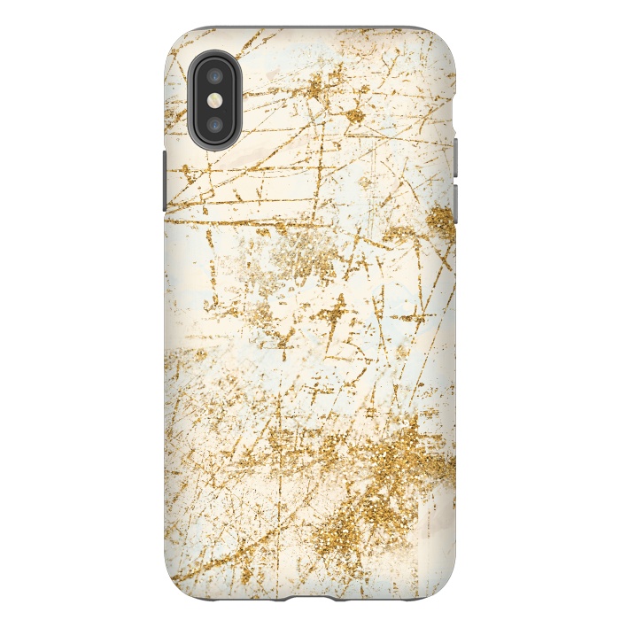 iPhone Xs Max StrongFit Golden Scratches by Andrea Haase