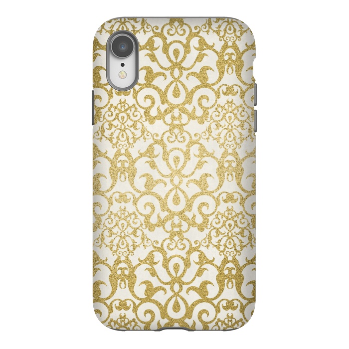 iPhone Xr StrongFit Golden Ornament Elegance by Andrea Haase