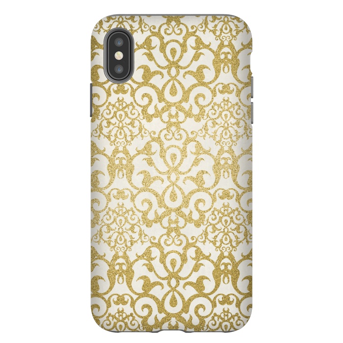 iPhone Xs Max StrongFit Golden Ornament Elegance by Andrea Haase