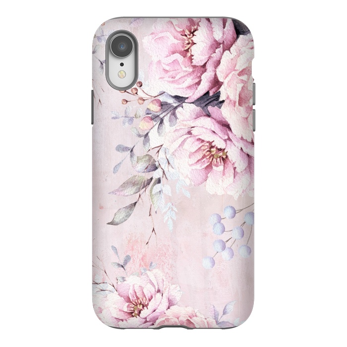 iPhone Xr StrongFit Vintage roses and Peonies by  Utart