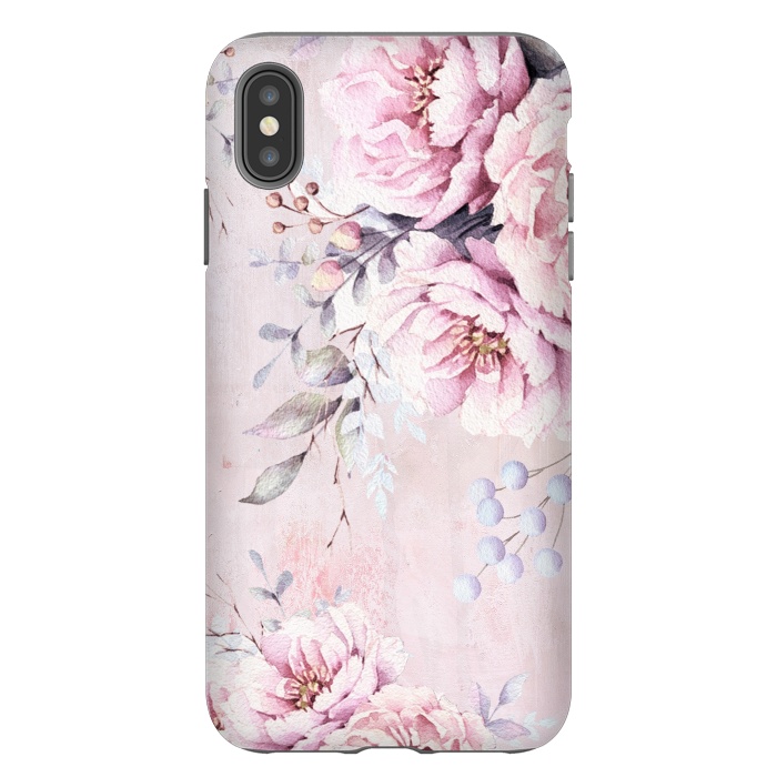 iPhone Xs Max StrongFit Vintage roses and Peonies by  Utart