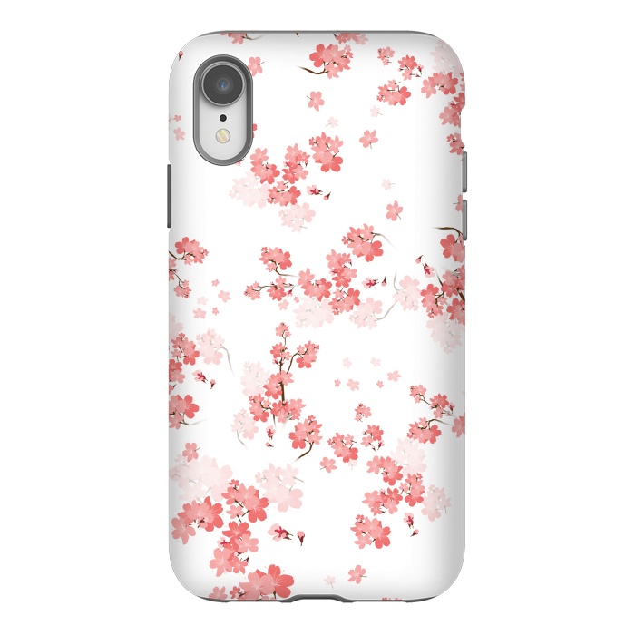 iPhone Xr StrongFit Cherry Flower (spring floral pattern) by Bledi