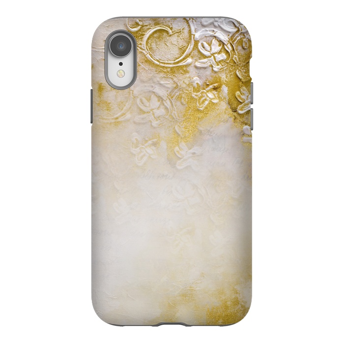 iPhone Xr StrongFit Artwork Golden Texture by Andrea Haase