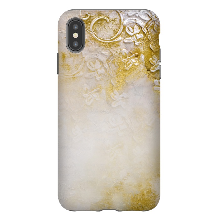 iPhone Xs Max StrongFit Artwork Golden Texture by Andrea Haase