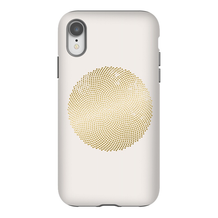 iPhone Xr StrongFit Golden Ornament Off White by Andrea Haase