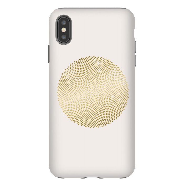 iPhone Xs Max StrongFit Golden Ornament Off White by Andrea Haase