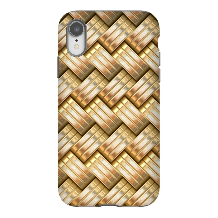 iPhone Xr StrongFit Golden Weave by Andrea Haase
