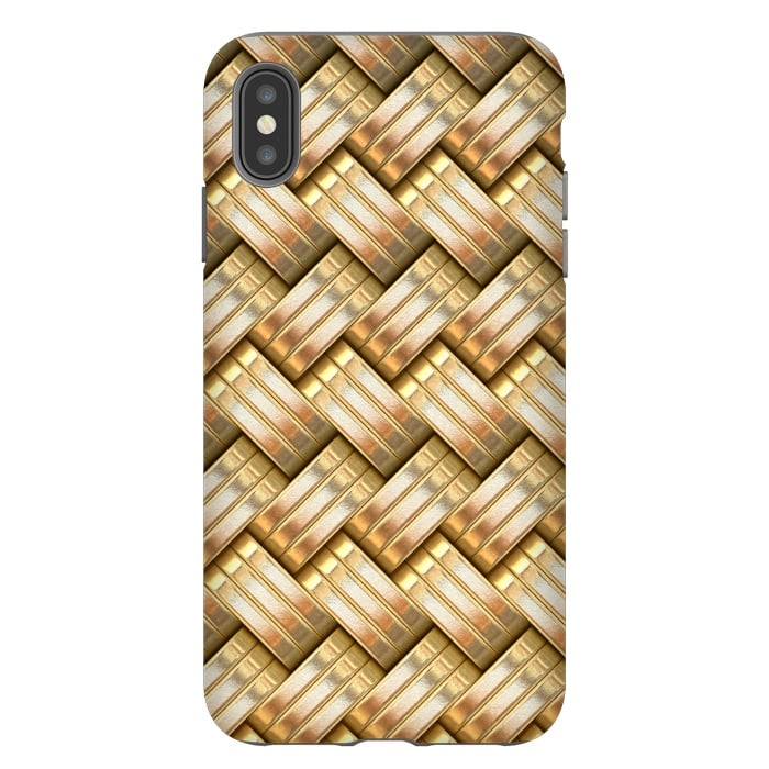 iPhone Xs Max StrongFit Golden Weave by Andrea Haase