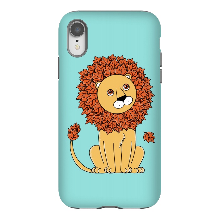 iPhone Xr StrongFit Lion by Coffee Man