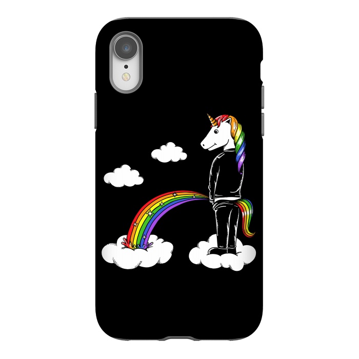 iPhone Xr StrongFit Unicorn Rainbow by Coffee Man