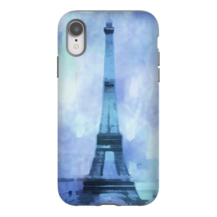 iPhone Xr StrongFit Blue Paris Watercolor  by Andrea Haase