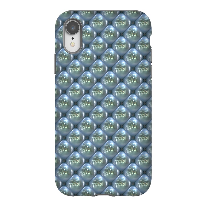 iPhone Xr StrongFit Blue Shimmering Pearls by Andrea Haase