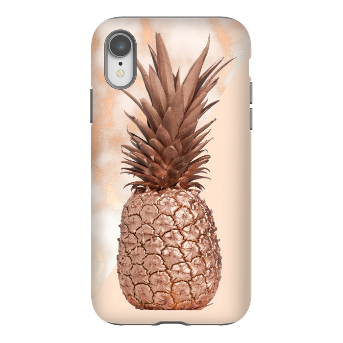 iPhone Xr StrongFit Sweet Copper Pineapple and Marble by  Utart