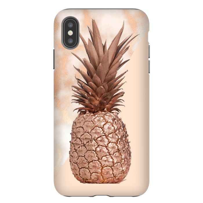 iPhone Xs Max StrongFit Sweet Copper Pineapple and Marble by  Utart