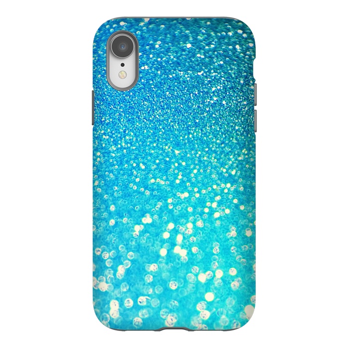 iPhone Xr StrongFit Ocean Teal Blue Glitter by  Utart