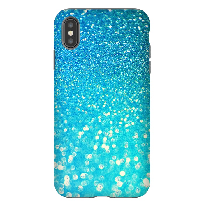 iPhone Xs Max StrongFit Ocean Teal Blue Glitter by  Utart