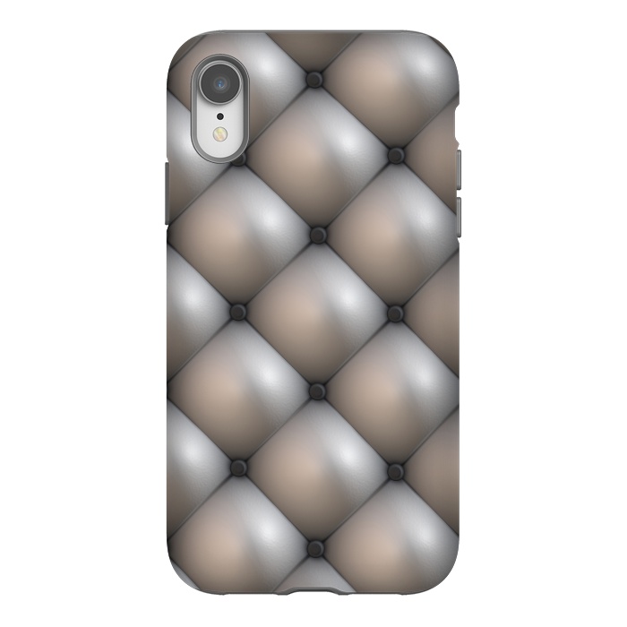 iPhone Xr StrongFit Shimmering Brushed Silver by Andrea Haase