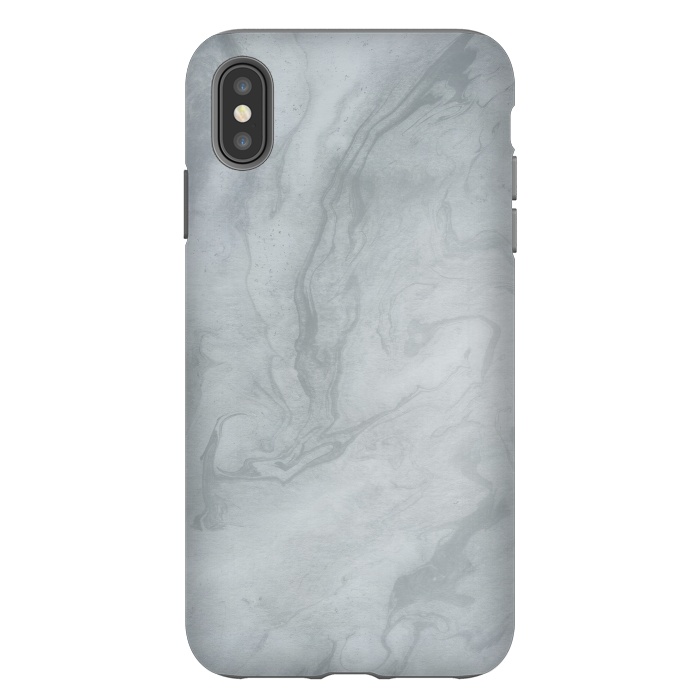iPhone Xs Max StrongFit Gray Marble 2 by Andrea Haase