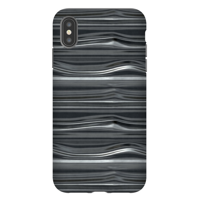 iPhone Xs Max StrongFit Chrome Lines by Andrea Haase
