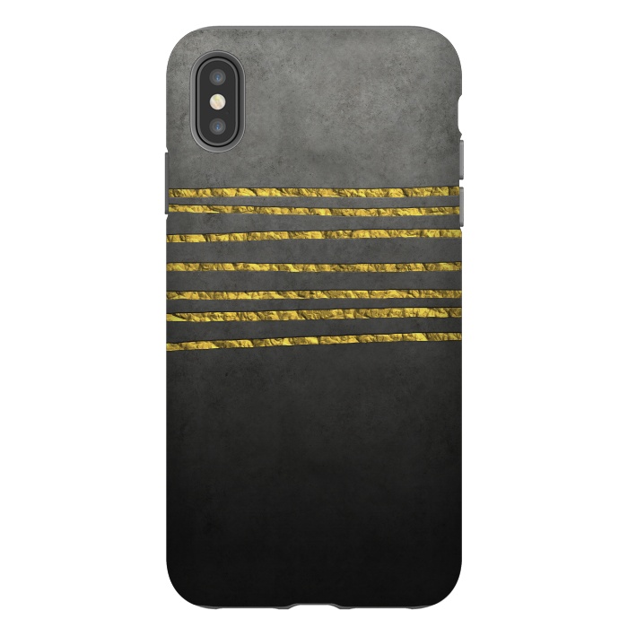 iPhone Xs Max StrongFit Golden Glamour Lines by Andrea Haase