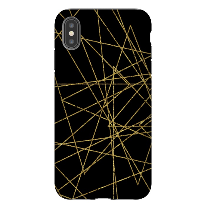 iPhone Xs Max StrongFit Golden Lines by Andrea Haase
