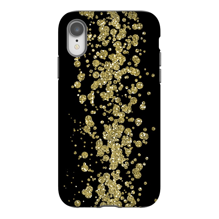 iPhone Xr StrongFit Glamorous Golden Glitter by Andrea Haase