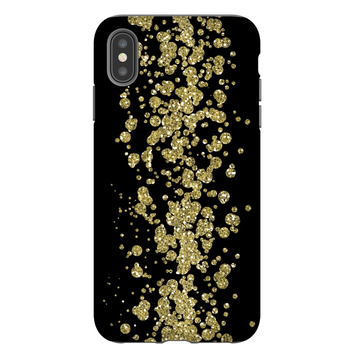 iPhone Xs Max StrongFit Glamorous Golden Glitter by Andrea Haase
