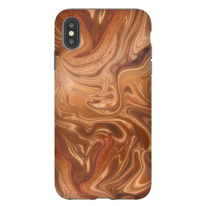 iPhone Xs Max StrongFit Shimmering Copper Glamorous Luxury 2 by Andrea Haase