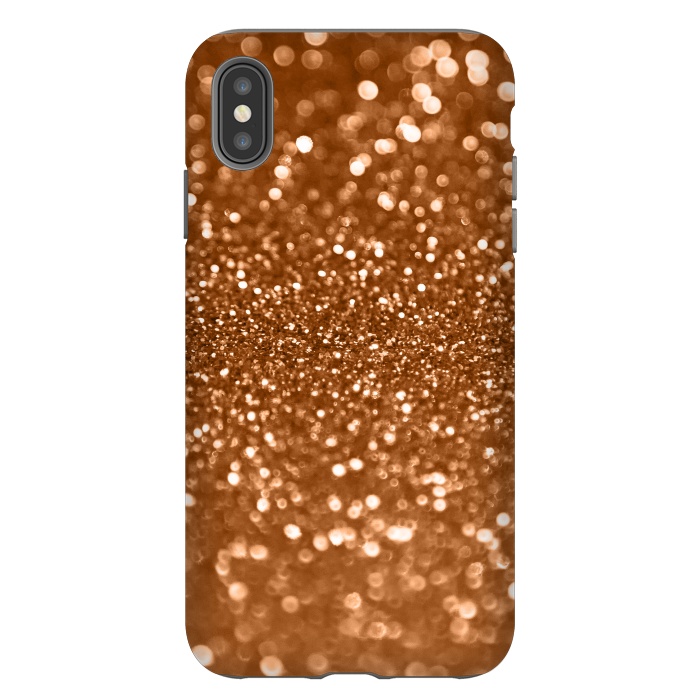 iPhone Xs Max StrongFit Copper Glamour Glitter 2 by Andrea Haase