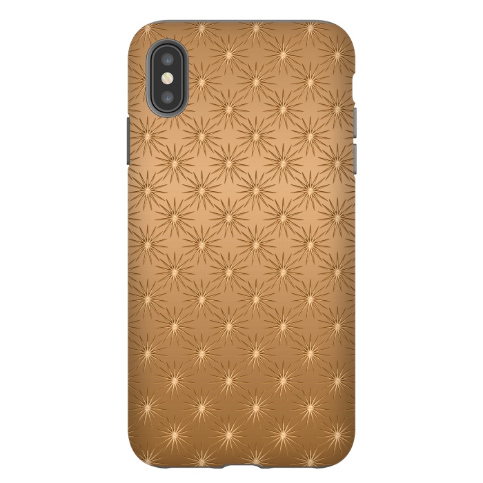 iPhone Xs Max StrongFit Copper Star Pattern by Andrea Haase