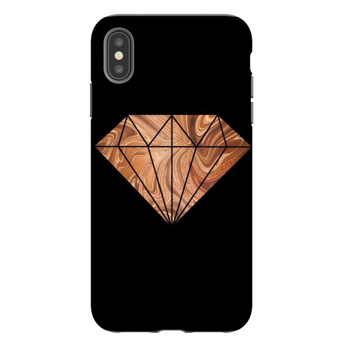 iPhone Xs Max StrongFit Copper Diamond 2 by Andrea Haase