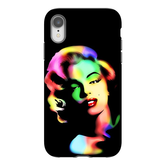 iPhone Xr StrongFit Marilyn Monroe Rainbow Colors  by BluedarkArt